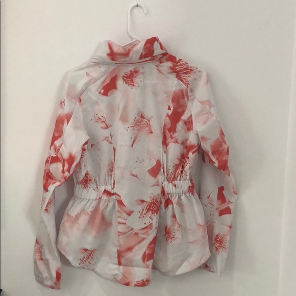 Adidas Women’s Pink and White Running Jacket - Picture 2 of 5